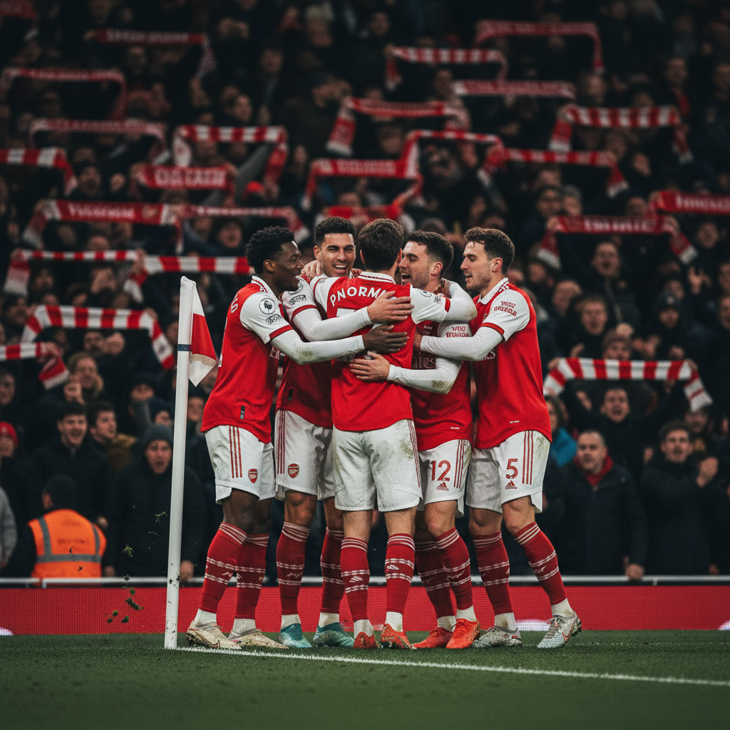 Arsenal squad action 2025-26