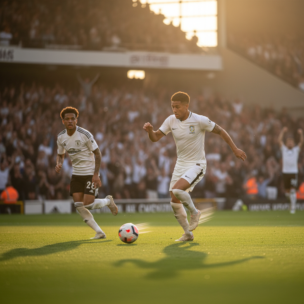 Fulham tấn công nhanh Kevin bứt phá trên sân Craven Cottage dưới ánh đèn sân