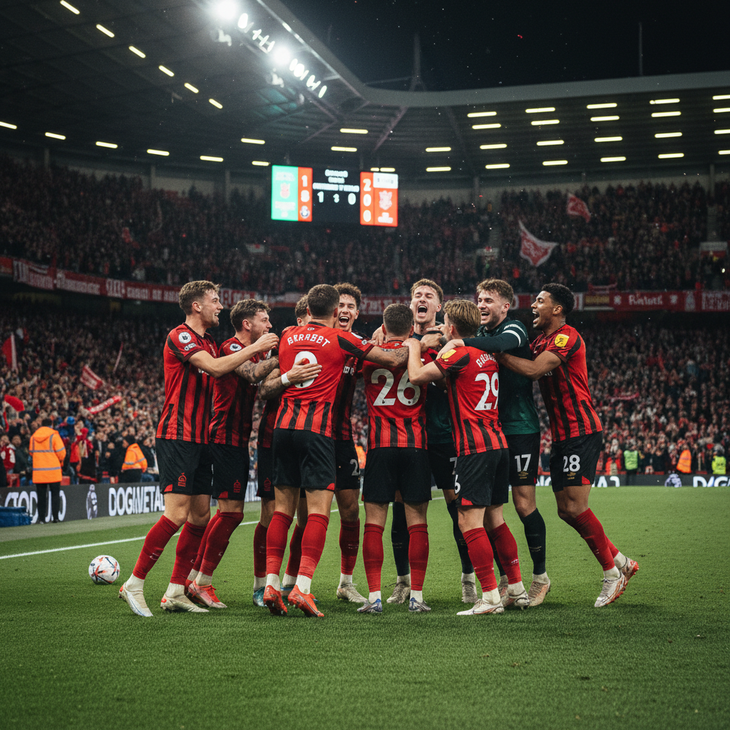 Nottingham Forest ăn mừng trụ hạng