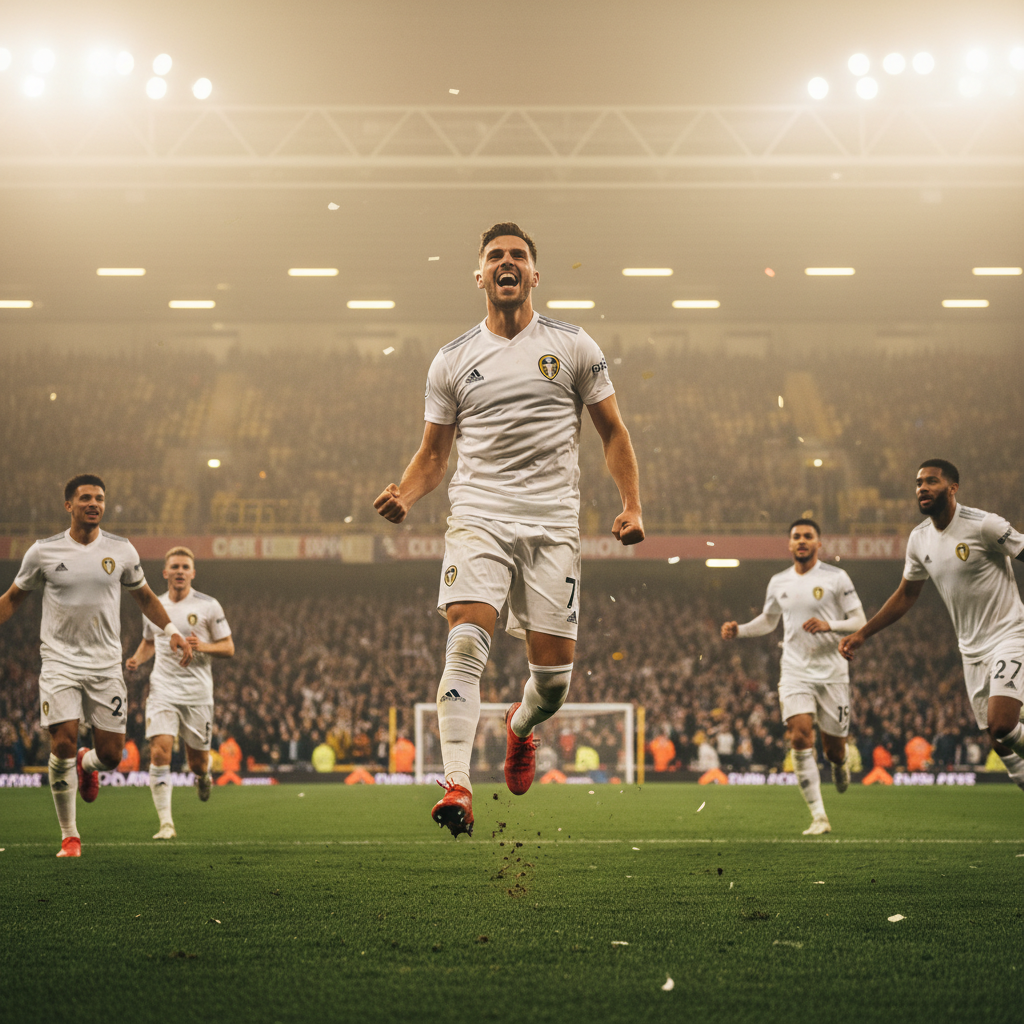 Joel Piroe Leeds United ghi bàn thắng quan trọng trong trận đấu Premier League