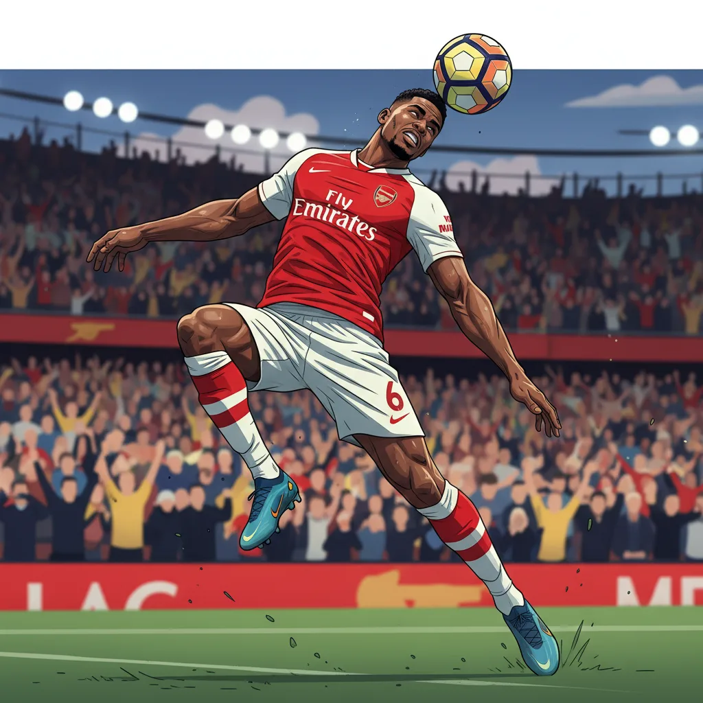 Gabriel Magalhaes Arsenal trung ve header clearance 2025-26