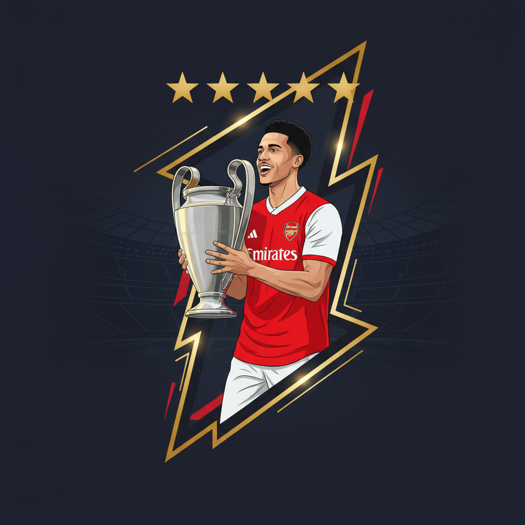 Martinelli ky luc 5 ban Champions League lien tiep Arsenal