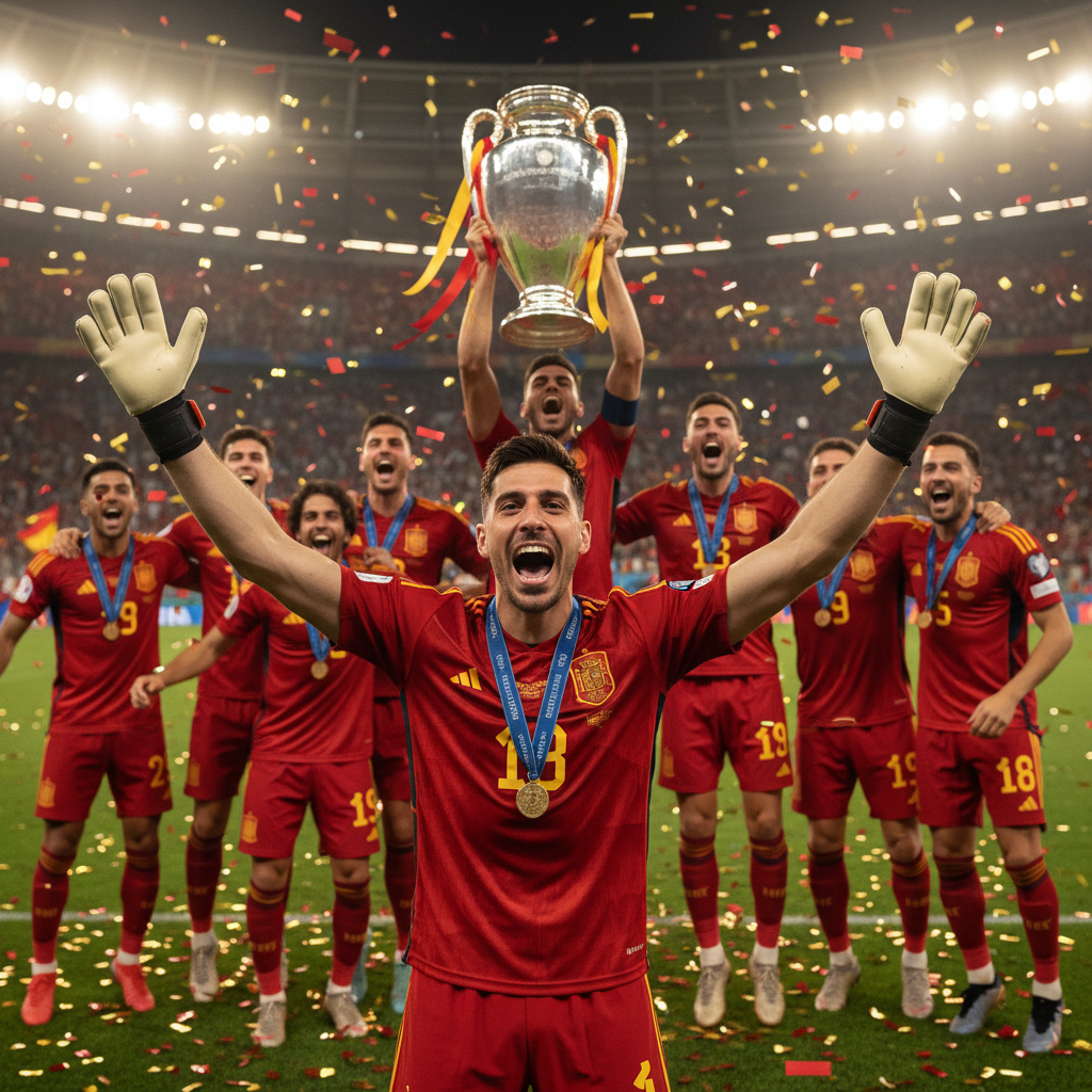 David Raya Spain Euro 2024 champion
