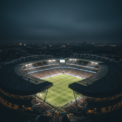 Tottenham Hotspur Stadium đêm Champions League khủng hoảng Premier League 2025-26