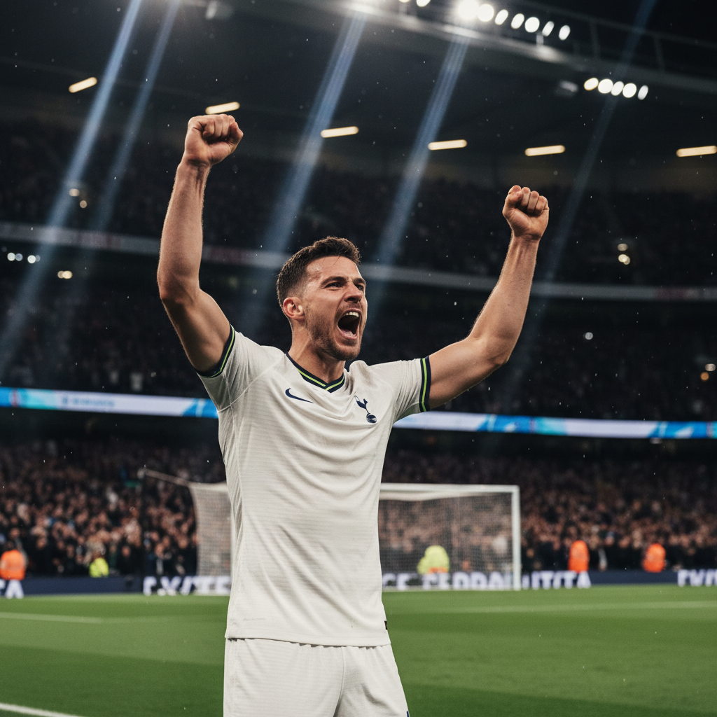 Richarlison ăn mừng bàn thắng Tottenham giữa cuộc khủng hoảng Premier League 2025-26